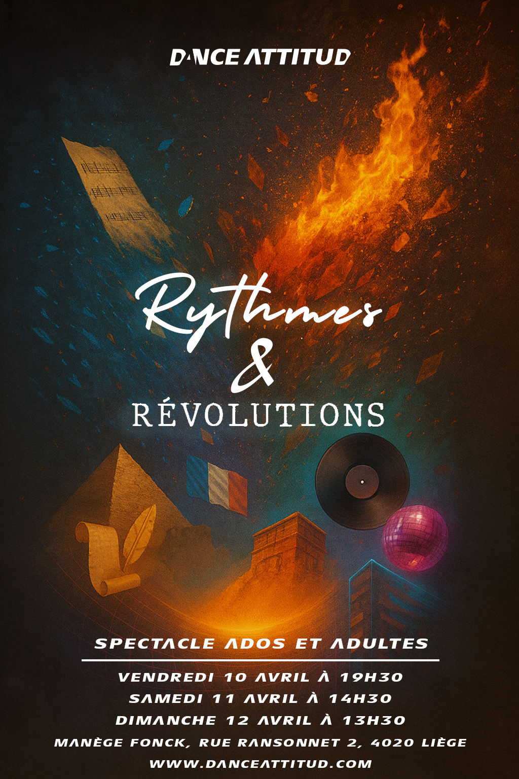 Lire la suite à propos de l’article Spectacle ADOS/ADULTES Dance Attitud Avril 2026